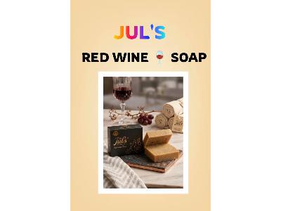 Red wine soap
